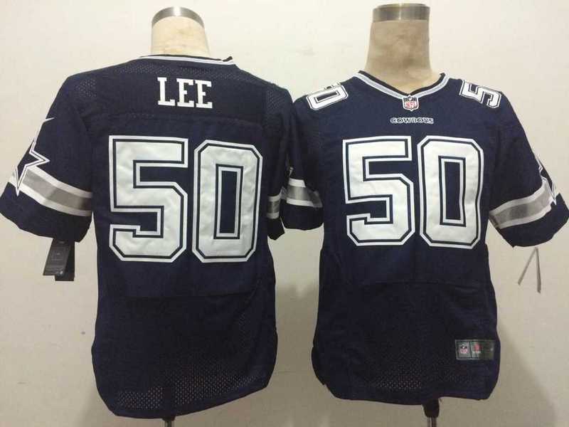 Dallas Cowboys 50 Lee Blue Men Nike Elite Jerseys